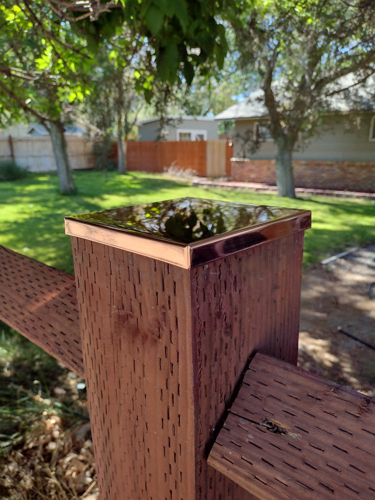Low Profile Copper Post Caps 3 1/2" x 3 1/2"