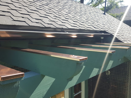 Copper Beam Caps with 1/2" sides. 