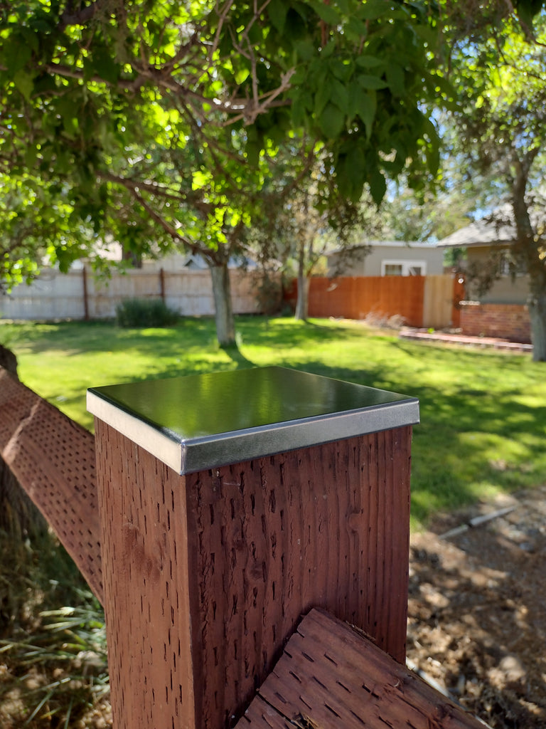Custom Low Profile Galvanized Post Caps | Sheet Metal Caps