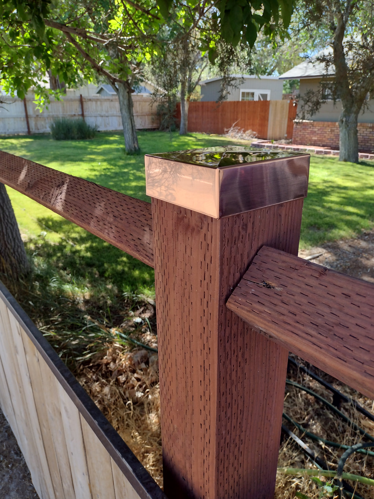 Saltire Copper Post Caps | Sheet Metal Caps