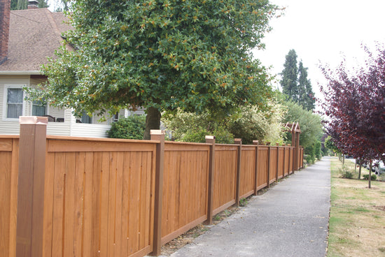 Copper Post Cap on Custom Fence | Sheet Metal Caps