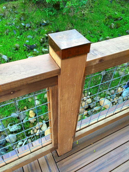 Copper Post Caps Fence and Deck Sheet Metal Caps